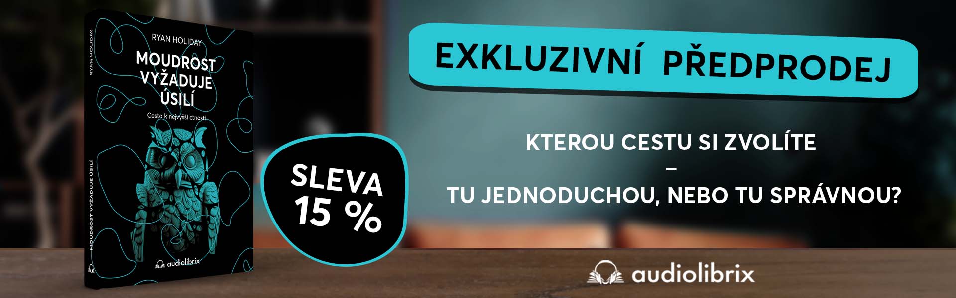 Kniha Moudrost vyžaduje úsilí - Ryan Holiday